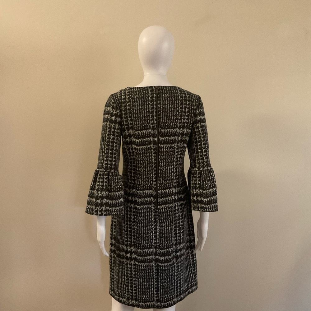 Talbots Stretch Knit Houndstooth Shift Dress~Size… - image 7